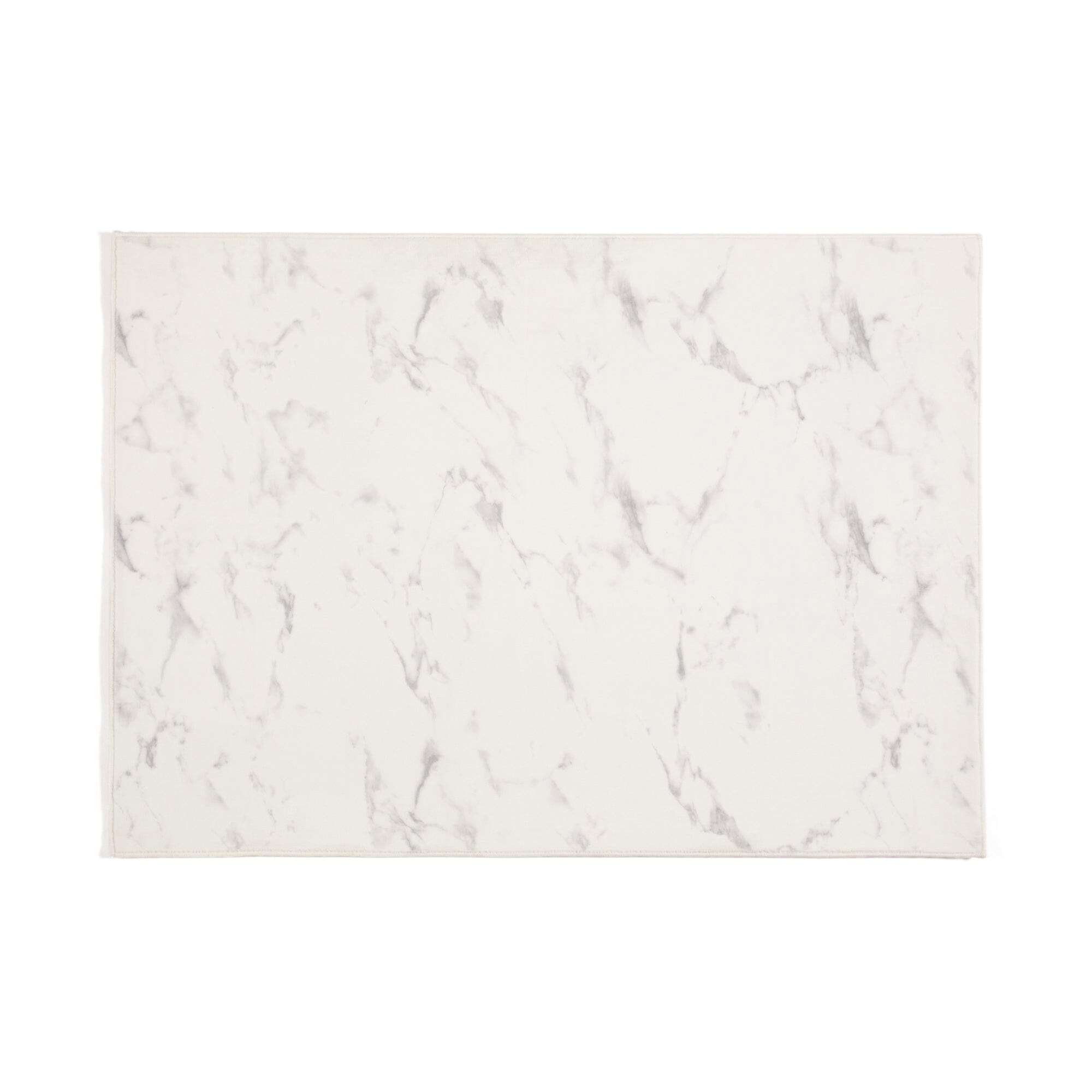 Design Print Rug Marble S 1400 X 1000 White
