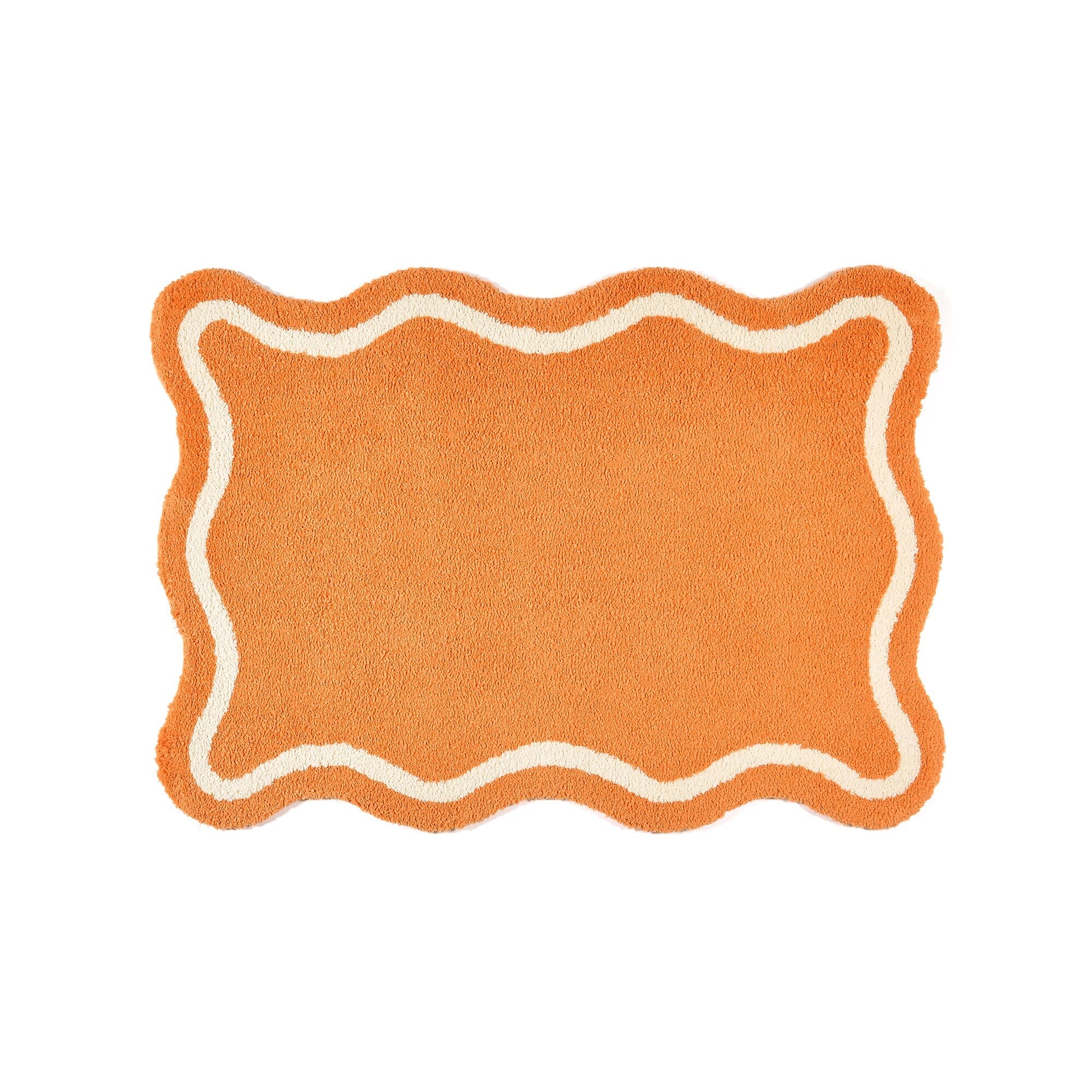 Wave Line Rug S W1400D1000 Orange