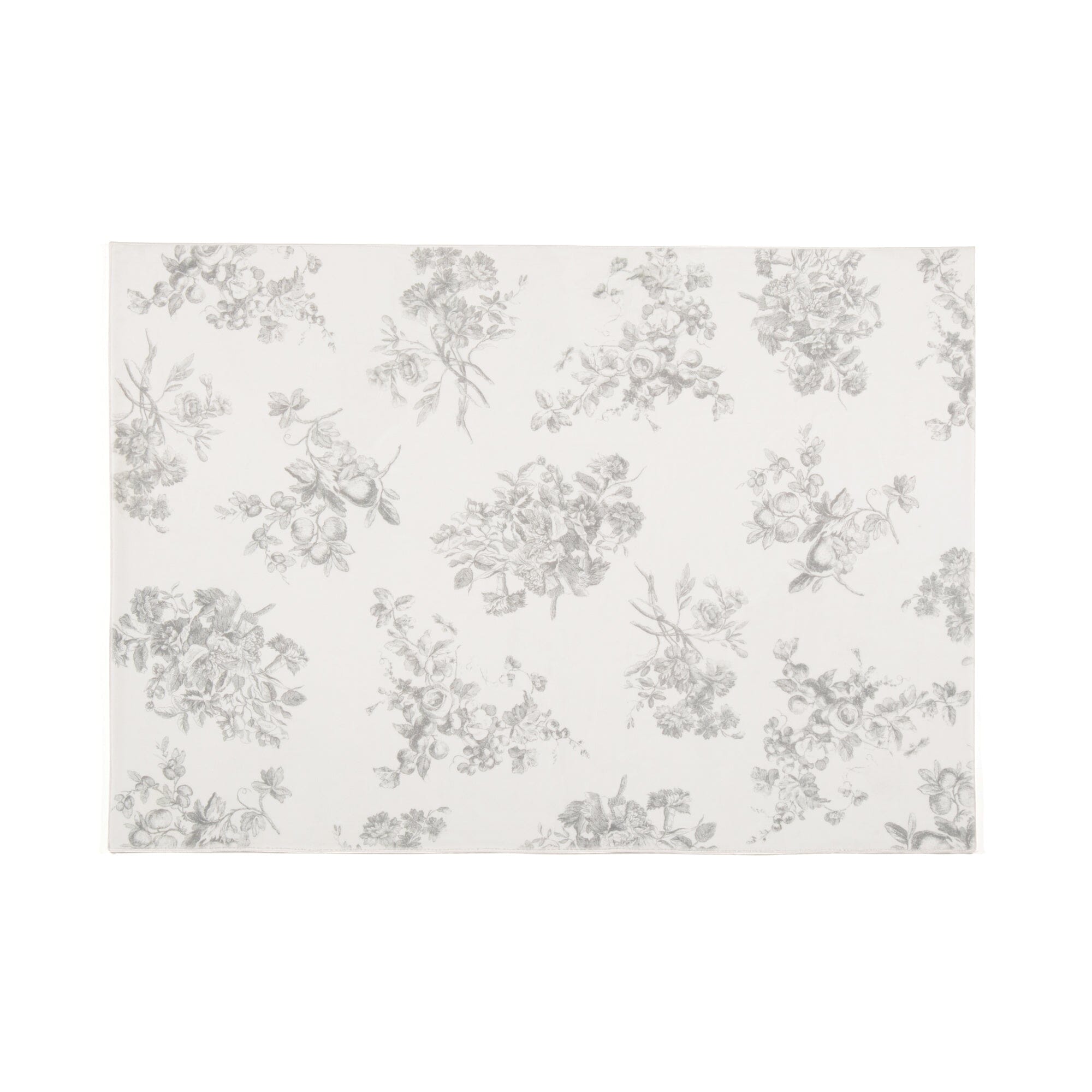 Design Print Rug Classic Flower S W1400D1000 Light Grey