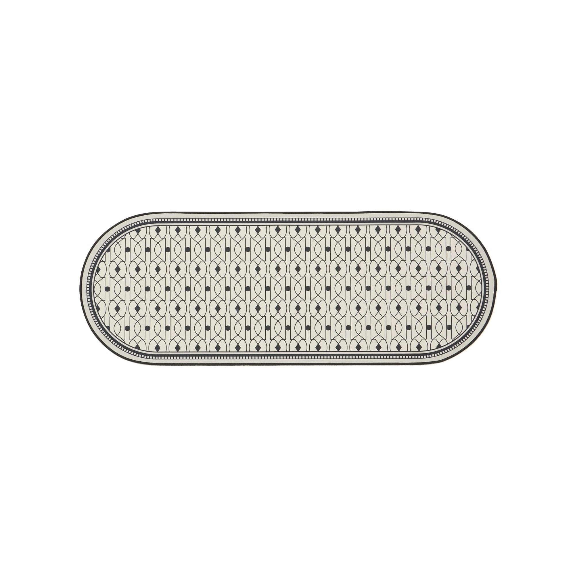 Oval Print Kitchen Mat S Tile