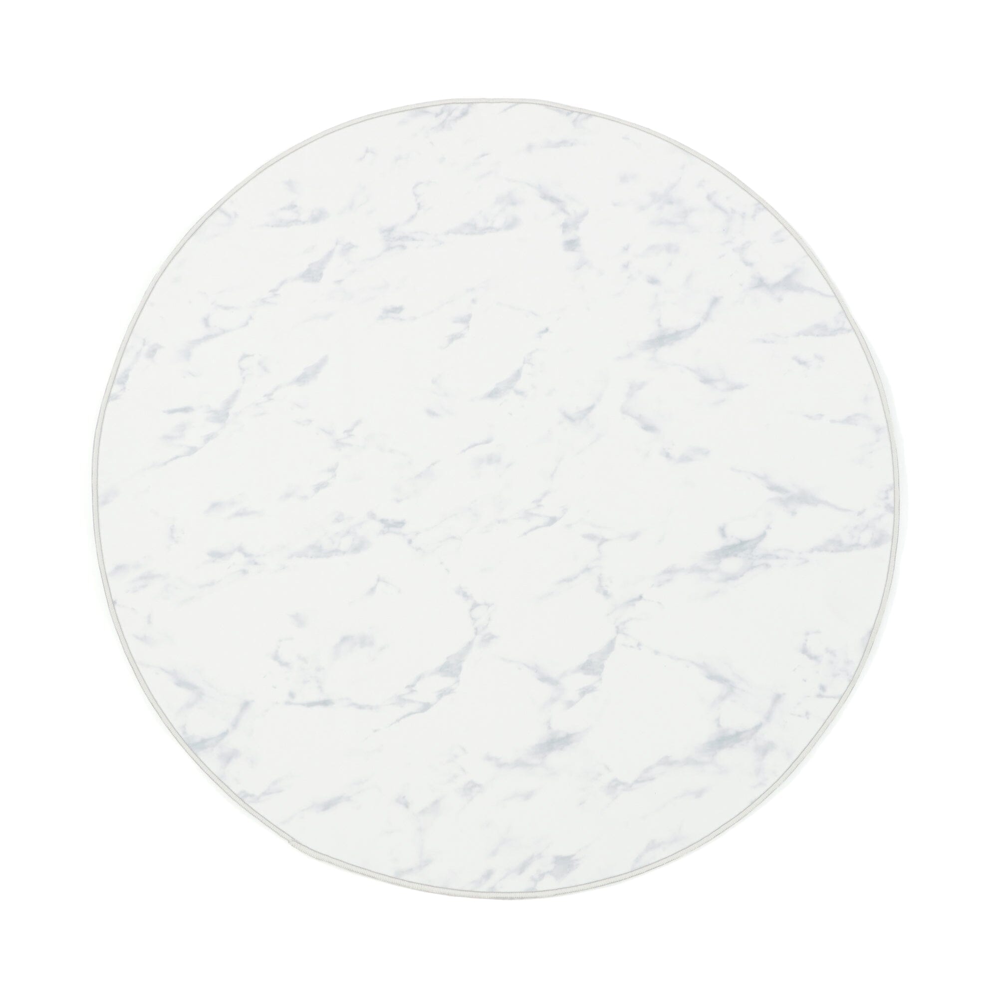 Chair Mat Marble Round 1100 Grey