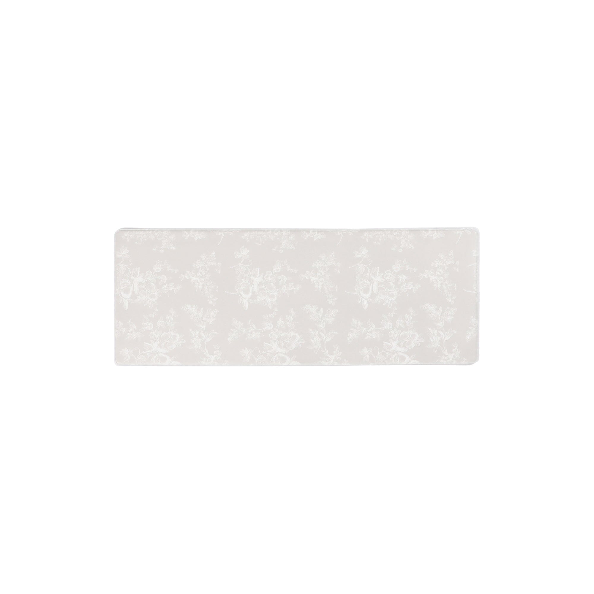 PVC Kitchen Mat Classic Flower Small Beige