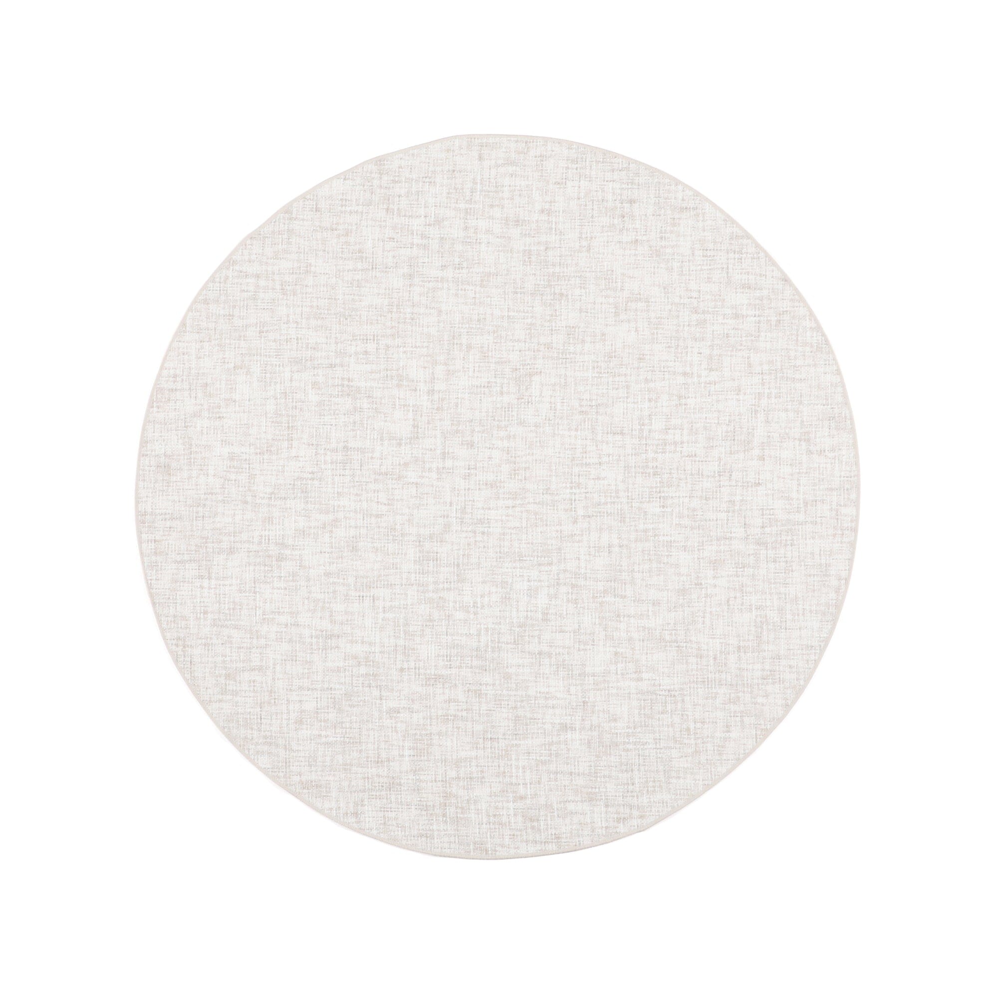 Chenille Rug Round 1500 Light Gray