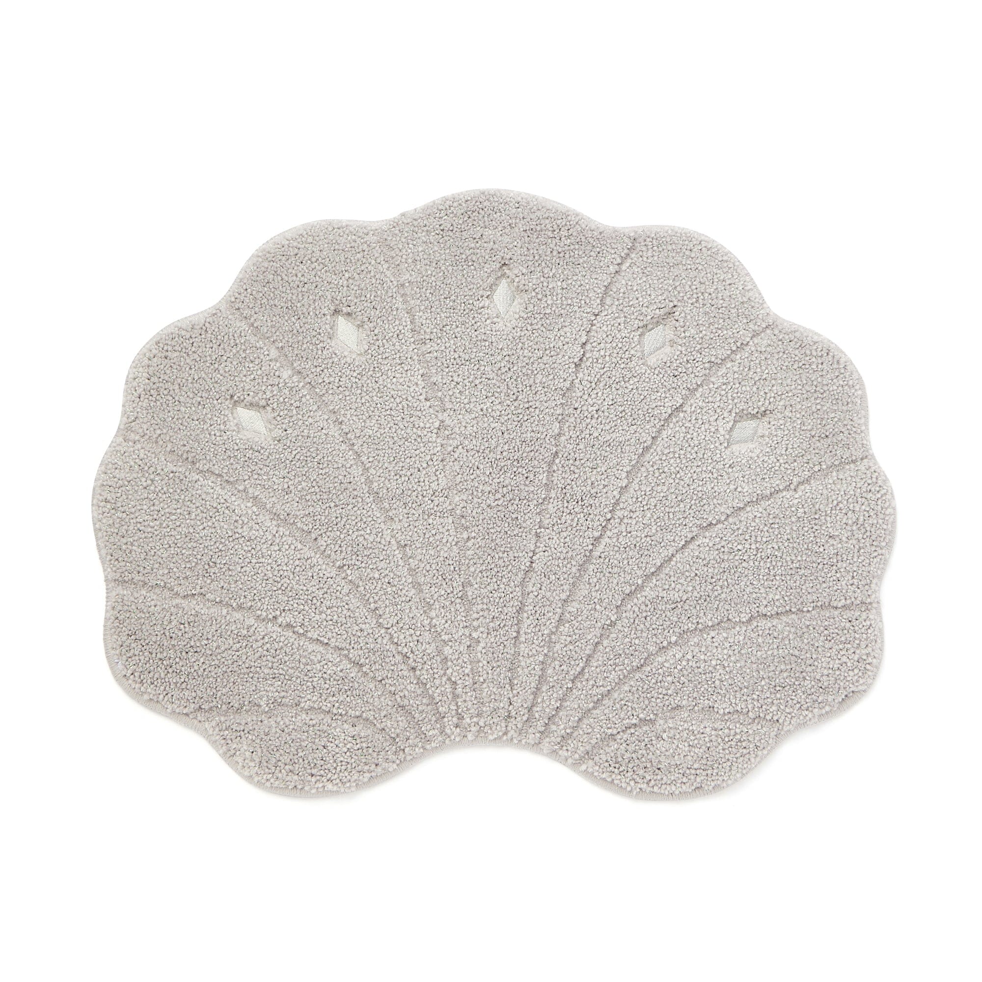 Shell Toilet Mat Gray